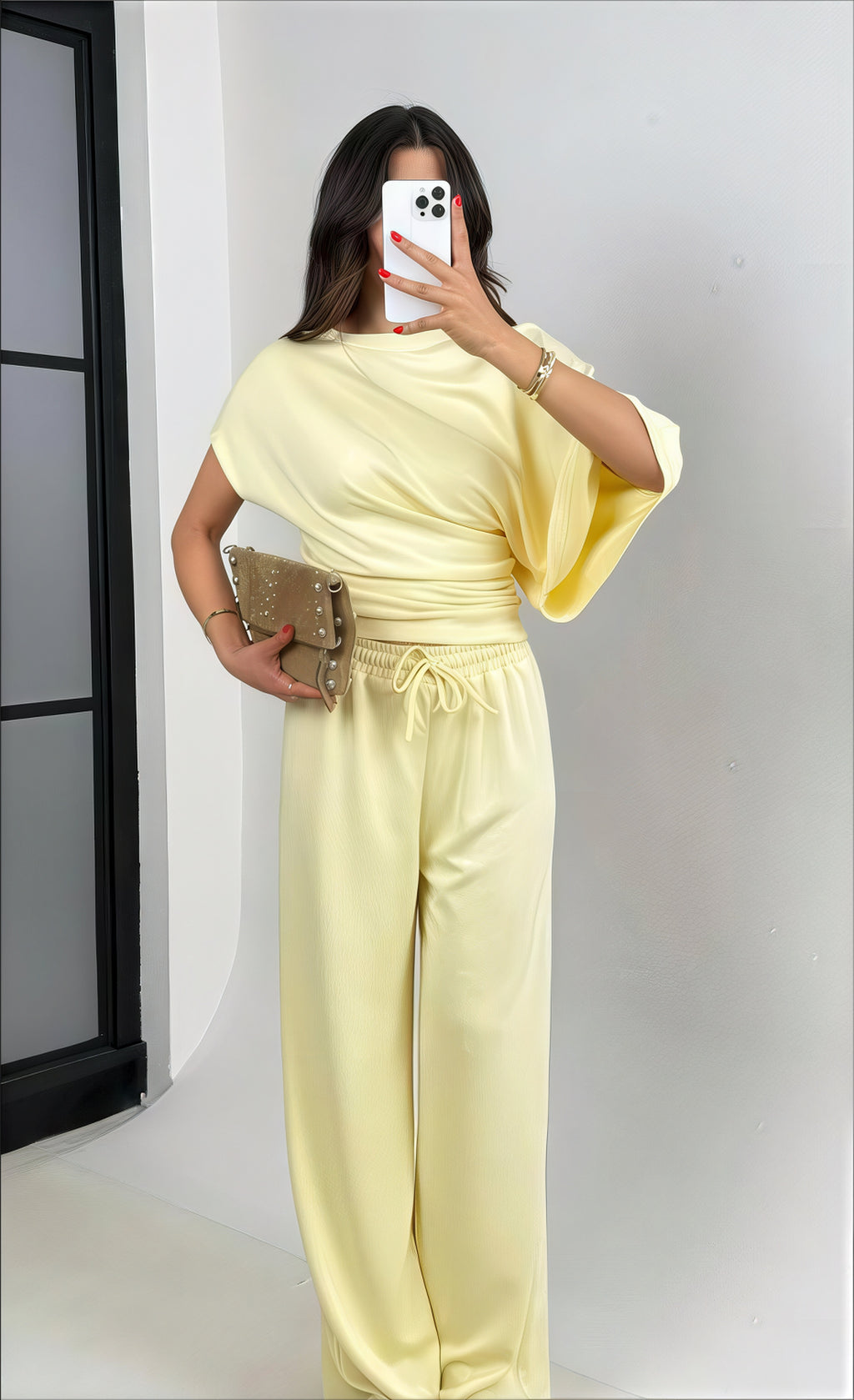 Elegant One-Shoulder Suit