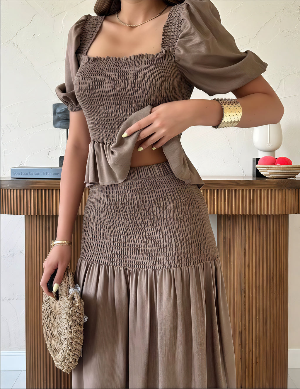 Coastal Breeze Off-Shoulder Maxi Dress