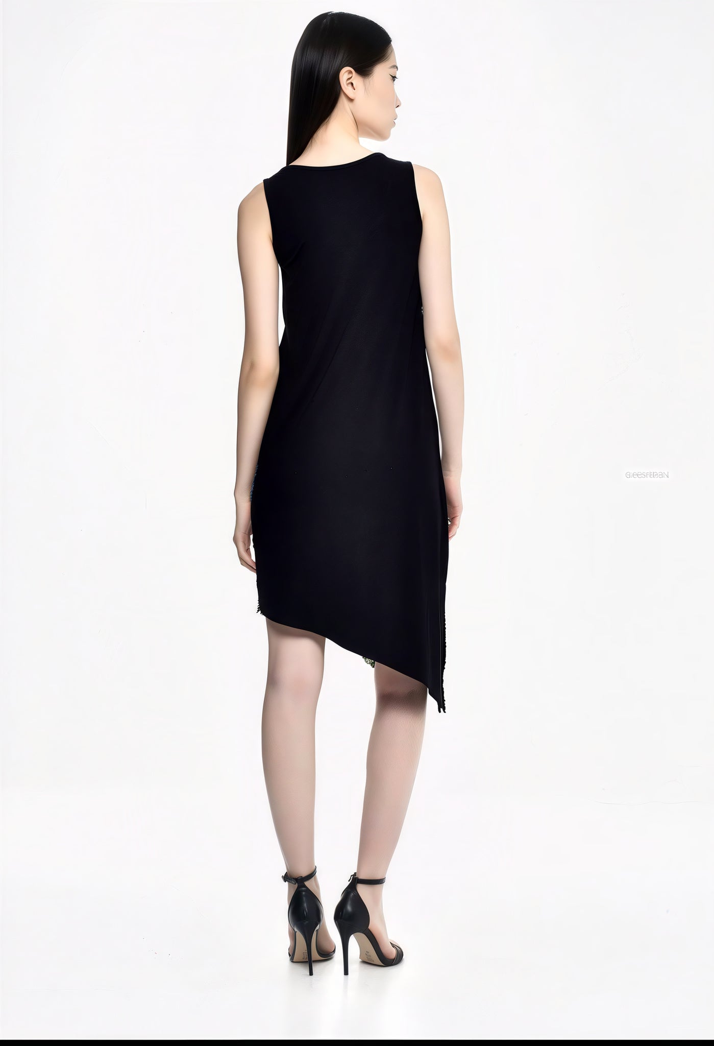 Floral Fusion Asymmetrical Dress