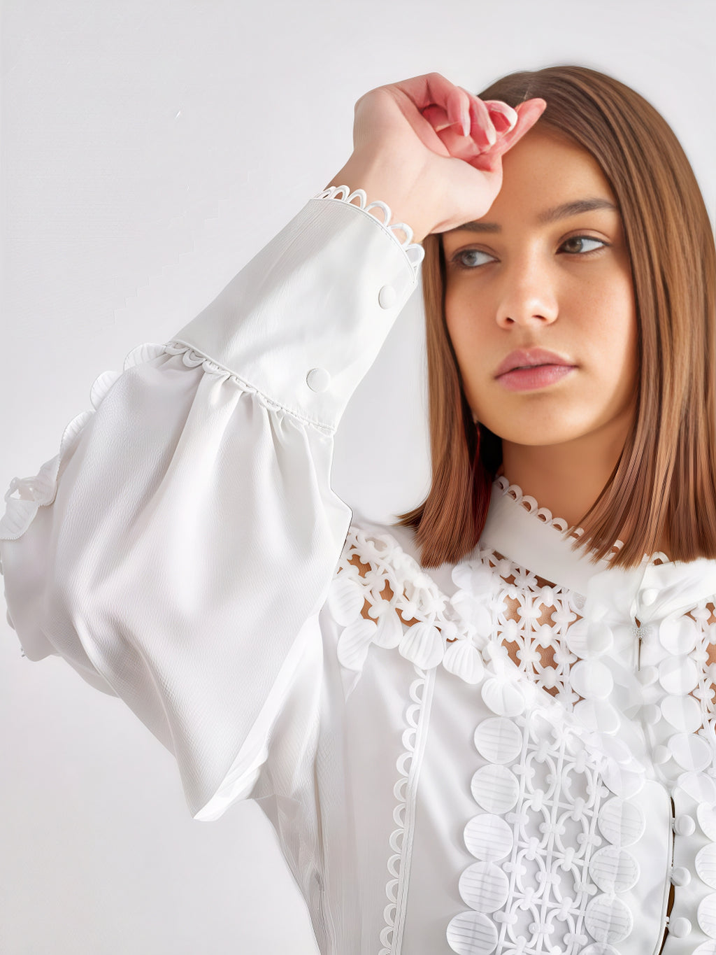 Ivory Lace Dream Mini Dress