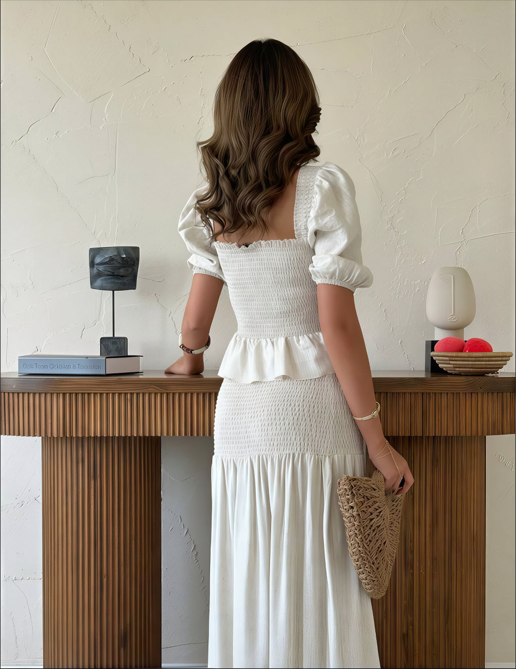 Coastal Breeze Off-Shoulder Maxi Dress