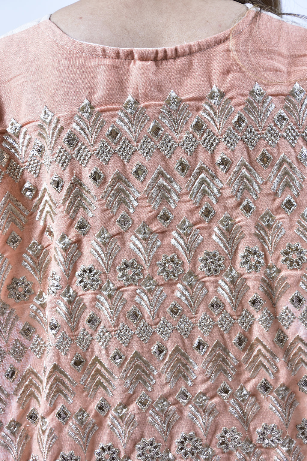 Desert Glow Kuwaiti Dress with Embroidered Cape