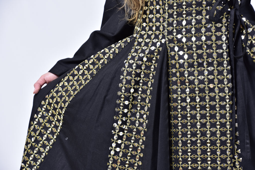 Midnight Gold Kuwaiti Sequin Dress