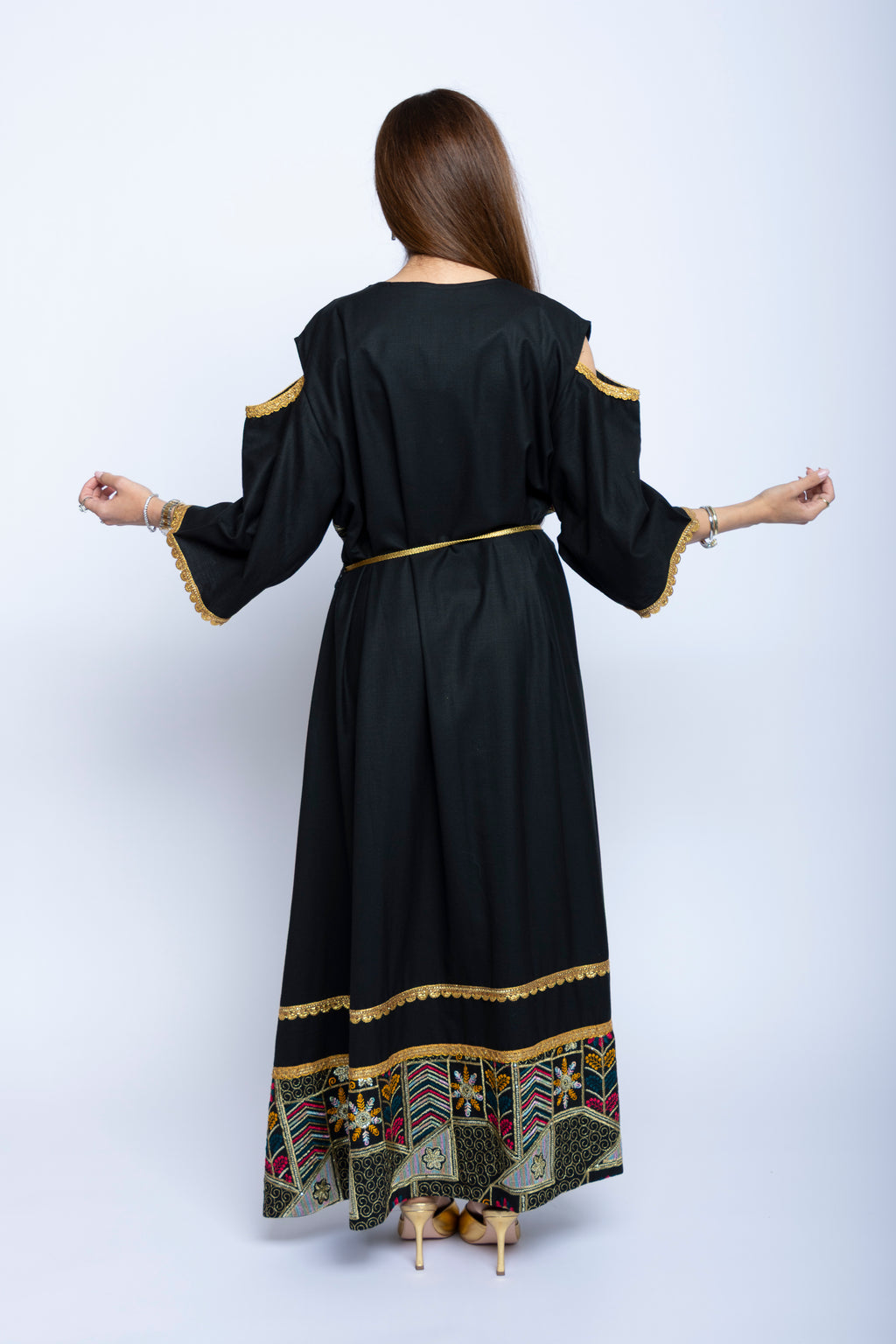 Noor Noir Kuwaiti Embroidered Dress