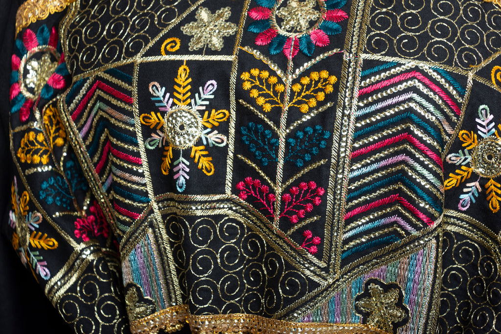 Noor Noir Kuwaiti Embroidered Dress