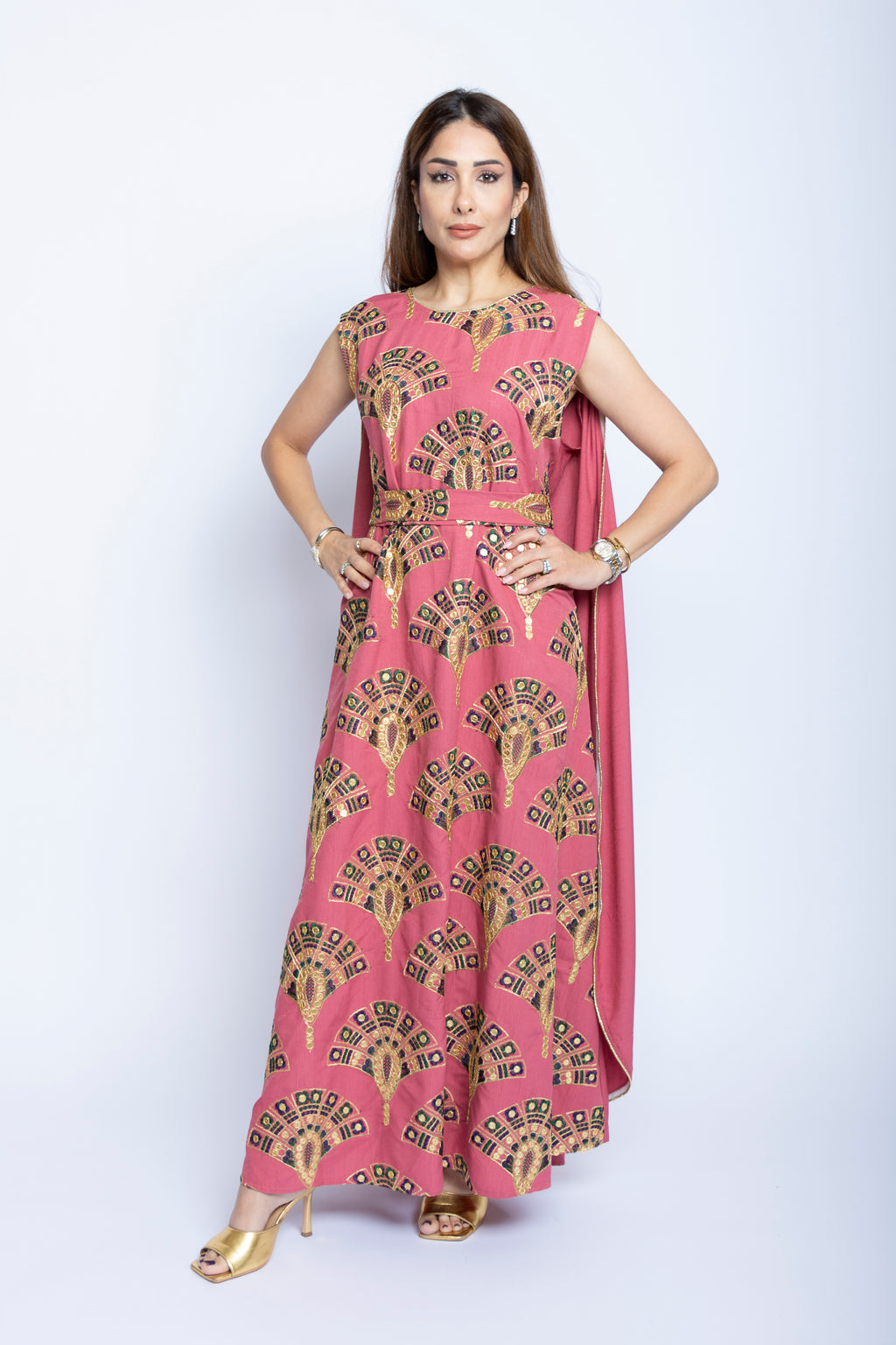 Rose Royale Kuwaiti Cape Dress