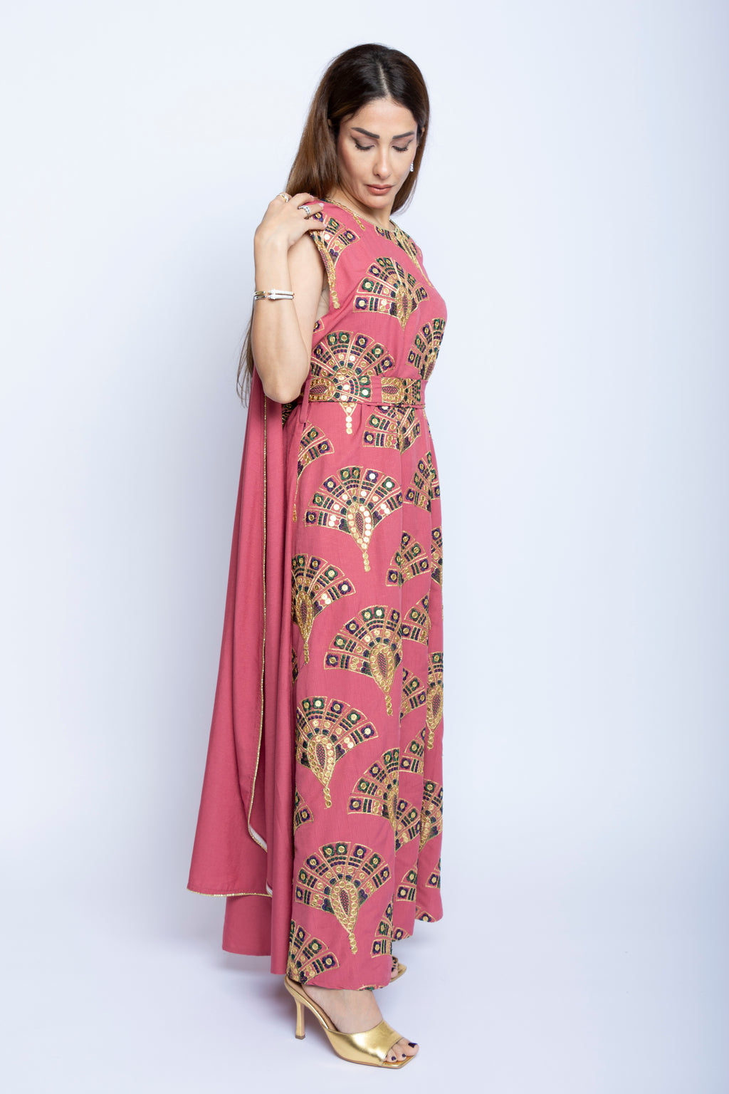 Rose Royale Kuwaiti Cape Dress