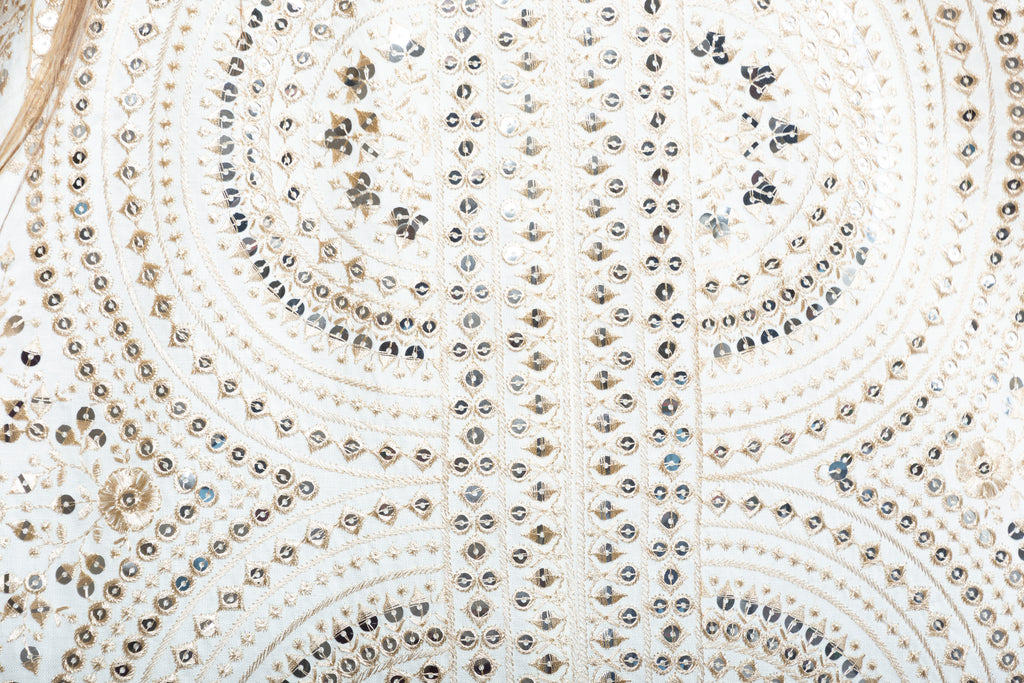 Ivory Radiance Kuwaiti Embroidered Kaftan