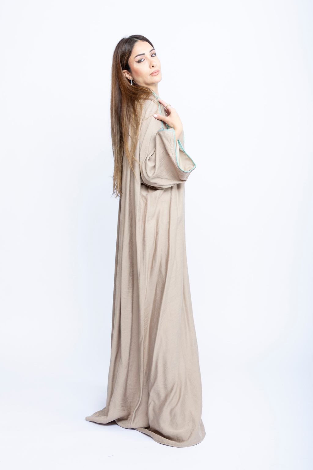 Sahara Glow Kuwaiti Beaded Kaftan