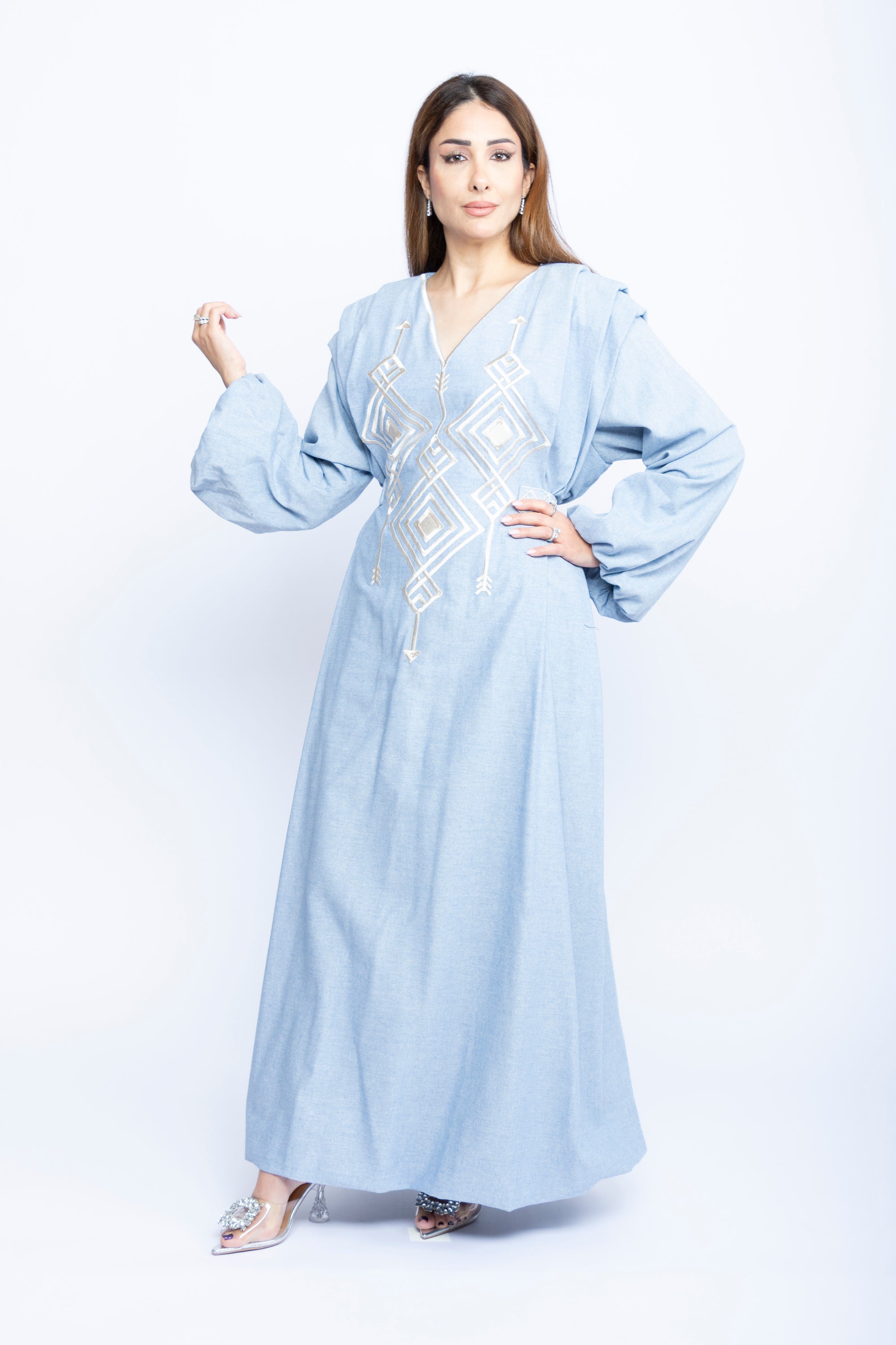 Skyline Grace Kuwaiti Embroidered Dress