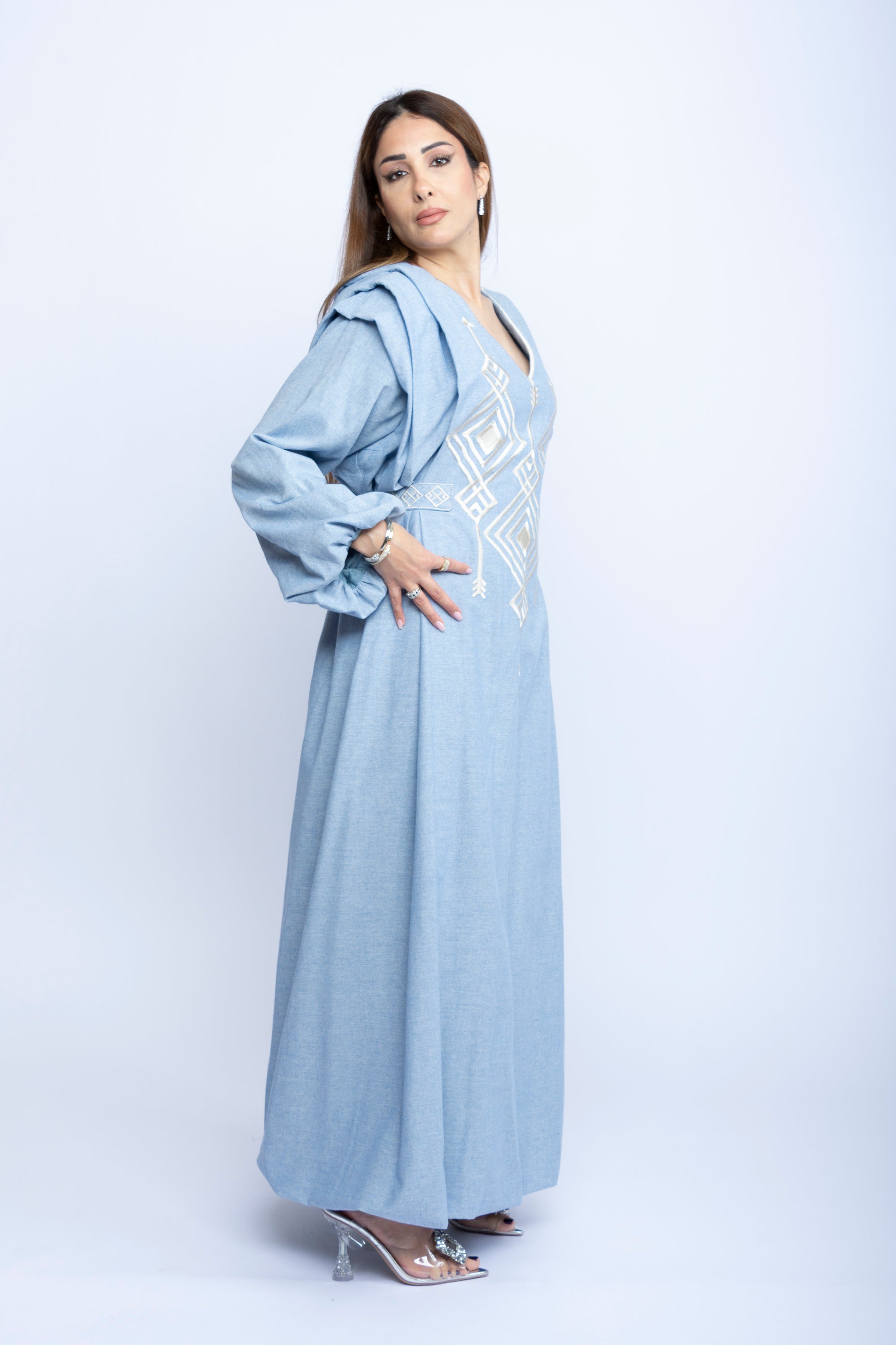 Skyline Grace Kuwaiti Embroidered Dress