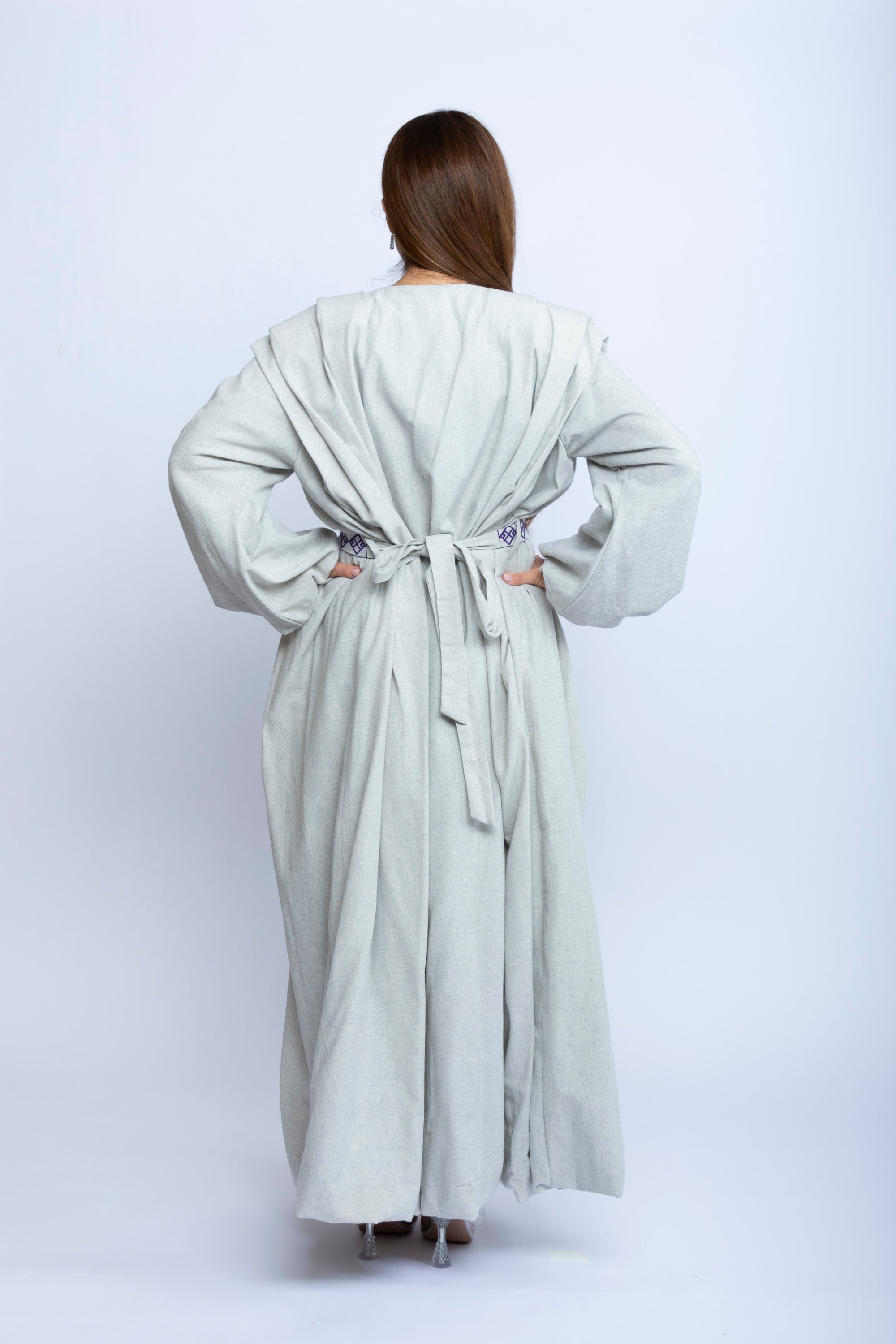 Moonstone Charm Kuwaiti Embroidered Dress