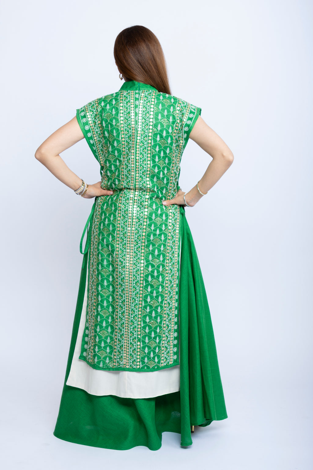 Emerald Layers Kuwaiti Dress