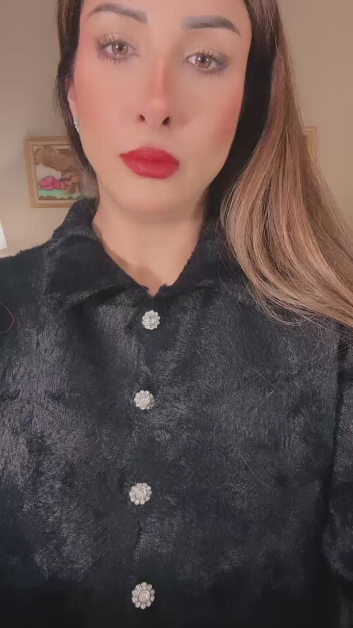 Black Velvet 2-Piece Set