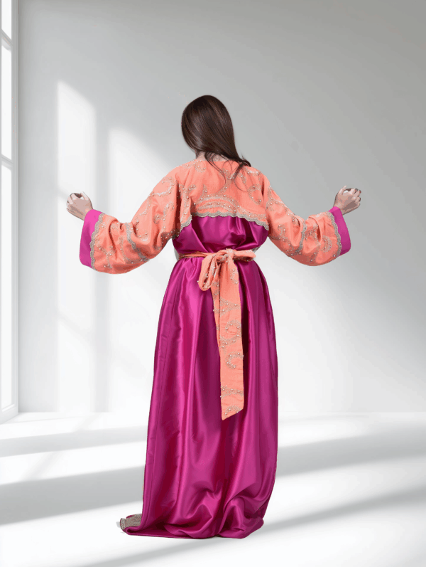 Hand woven designer Daraa - Orange - Image 5