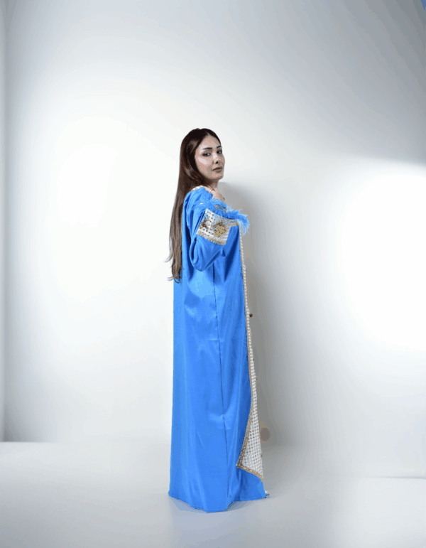 Blue Designer Taffeta - Image 2