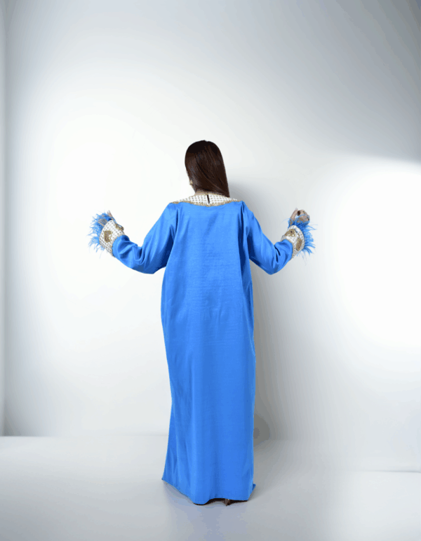 Blue Designer Taffeta - Image 5