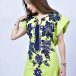 Designer Neon green Dress