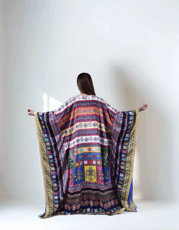 Radiant Harmony Kuwaiti Satin Dress - Image 3