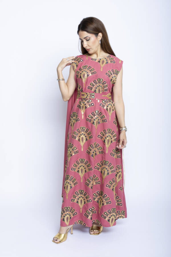 Rose Royale Kuwaiti Cape Dress - Image 2