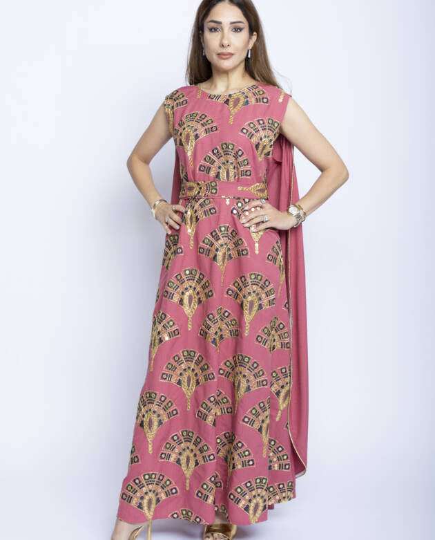 Rose Royale Kuwaiti Cape Dress