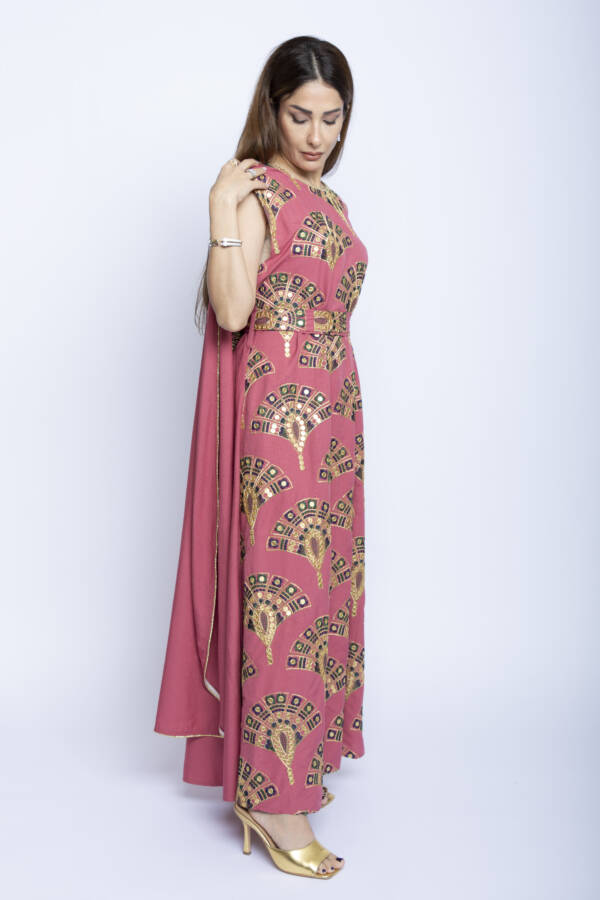 Rose Royale Kuwaiti Cape Dress - Image 3