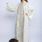 Ivory Radiance Kuwaiti Embroidered Kaftan