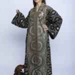 Midnight Aura Kuwaiti Embroidered Kaftan