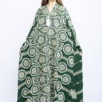 Emerald Bloom Kuwaiti Chiffon Kaftan