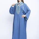 Azure Grace Kuwaiti Beaded Kaftan