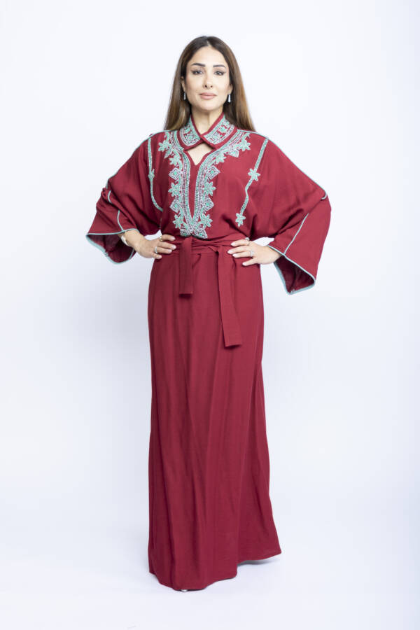 Ruby Bloom Kuwaiti Beaded Kaftan