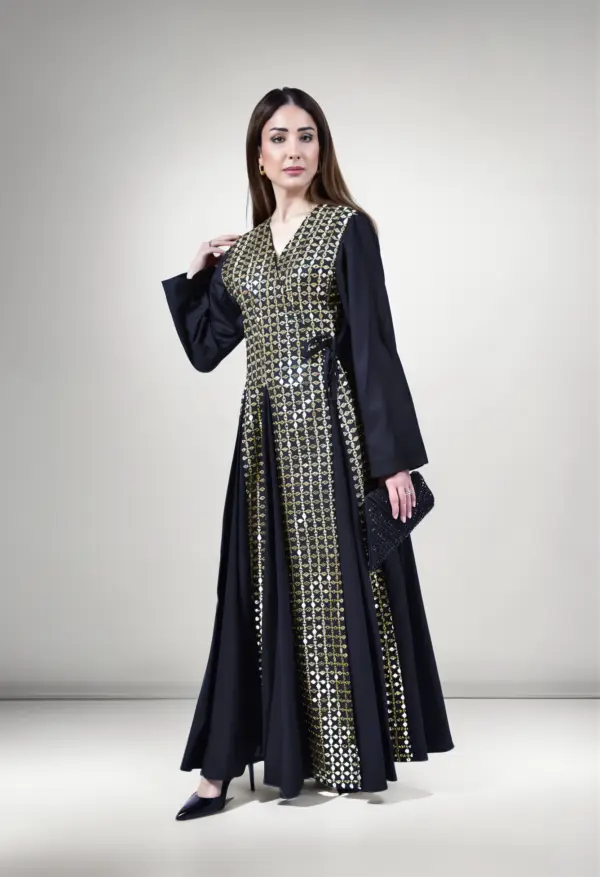 Midnight Gold Kuwaiti Sequin Dress - Image 4