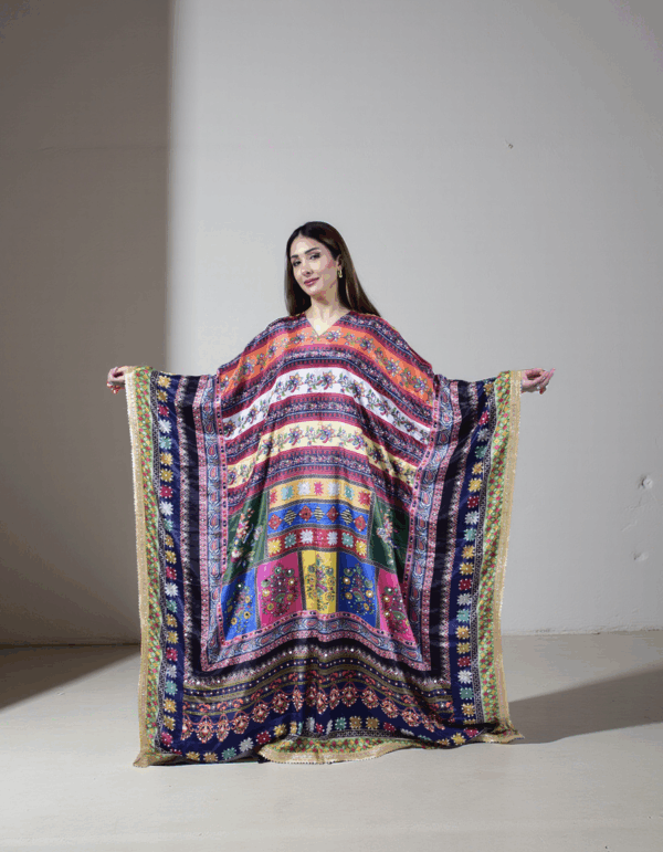 Radiant Harmony Kuwaiti Satin Dress
